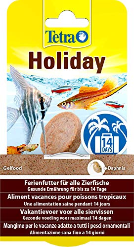 Tetra Holiday Ferienfutter - Gelfutterblock Fischfutter für eine ausgewogene Ernährung aller Zierfische über einen längeren Zeitraum, 30 g von Tetra