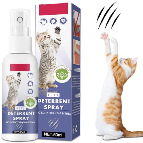 Tetra Kratzfestes Spray für Katzen, natürliches Anti-Kratz-Katzenspray, effektives Katzen-Bitterspray zum Kauen und Kratzen, hält die Katze im Innen- oder Außenbereich fern, schützt Möbel, Vorhang, von Tetra