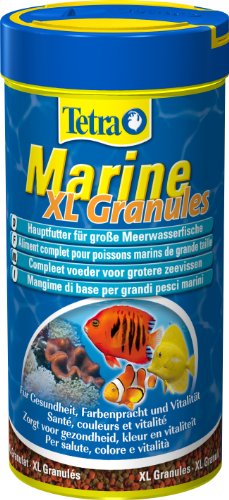 Tetra Marine XL Granules - vollwertiges Granulat-Fischfutter für alle mittleren bis großen Meerwasserfische, 250 ml Dose von Tetra