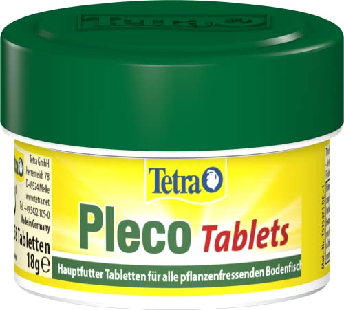 Tetra Pleco Tablets – Nährstoffreiches Fischfutter für alle pflanzenfressenden Bodenfische (z.B. Welse), 58 Tabletten von Tetra