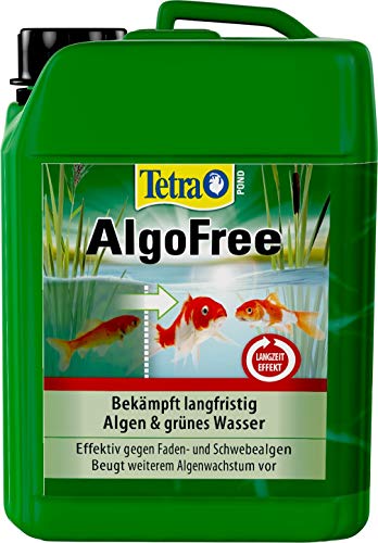 Tetra Pond AlgoFree Schwebealgen- und Fadenalgenvernichter, bekämpft langfristig grünes Wasser im Gartenteich, 3 L von Tetra