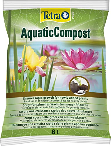 Tetra Pond Aquatic Compost Teicherde - speziell für Teichpflanzen entwickelte Teichboden-Mischung, 8 Liter Beutel von Tetra