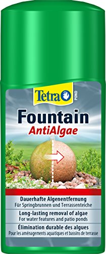 Tetra Pond Fountain AntiAlgae - hochwirksamer Algenschutz für Springbrunnen und Terassenteiche, 250 ml Flasche von Tetra