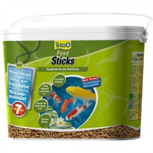 Tetra Pond Sticks Eimer 7 l, Flockenfutter, Hauptfutter von Tetra