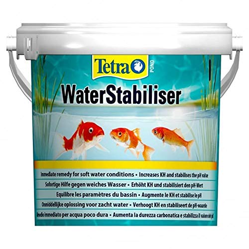 Tetra Pond WaterStabiliser - stabilisert wichtige Wasserwerte, optimiert den KH- und pH-Wert im Gartenteich, beugt weichem Teichwasser vor, 1,2 kg Eimer von Tetra