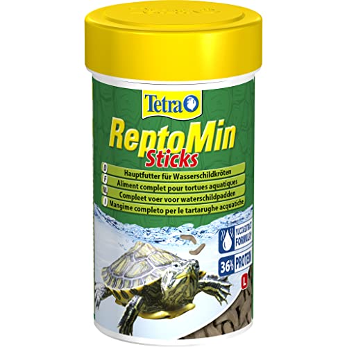 Tetra ReptoMin Sticks Schildkröten-Futter - ausgewogenes Hauptfutter für ausgewachsene Wasserschildkröten, 1 L Dose von Tetra