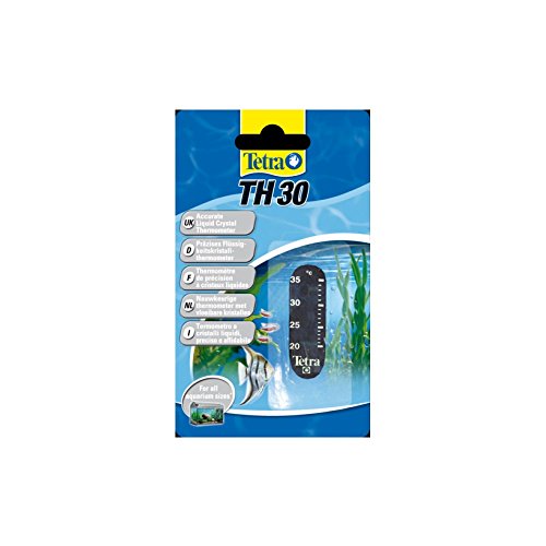 Tetra TH 30 Aquarienthermometer, präzises Flüssigkeitsthermometer zur Befestigung außen auf der Aquarienscheibe, 1 Stück (1er Pack) von Tetra