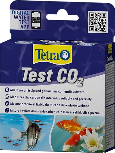 Tetra Test CO2 (Kohlendioxid) - Wassertest für Süßwasser-Aquarien und Gartenteiche, misst zuverlässig und genau den Kohlendioxidwert von Tetra