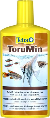 Tetra ToruMin für naturidentisches Schwarzwasser - fügt natürliche Torfextrakte hinzu, geeignet für Süßwasser-Aquarien, 500 ml Flasche von Tetra