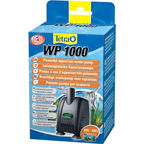 Tetra WP 1000 Wasserpumpe für Aquarien - Leistungsstarke Aquarienpumpe, mit Durchlfussregulierung, für eine optimale Wasserzirkulation und klares Wasser, 200 - 300 Liter von Tetra