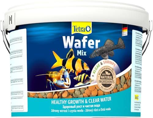 Tetra Wafer Mix - Fischfutter für alle Bodenfische (z.B. Welse) und Krebse, für gesundes Wachstum und Vitalität, 3,6 L Eimer von Tetra