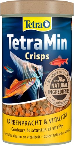 TetraMin Crisps - Fischfutter für alle Zierfische, nährstoffreiche Mischung für gesunde Fische und klares Wasser, 500 ml Dose von Tetra