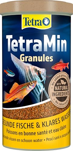 TetraMin Granules - langsam absinkendes Fischfutter, ideal für Fische in der mittleren Wasserschicht des Aquariums, 1 L Dose von Tetra