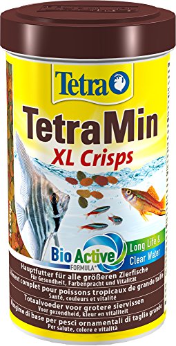 TetraMin XL Crisps - Fischfutter für größere Zierfische, nährstoffreiche Mischung für gesunde Fische und klares Wasser, 500 ml Dose von Tetra