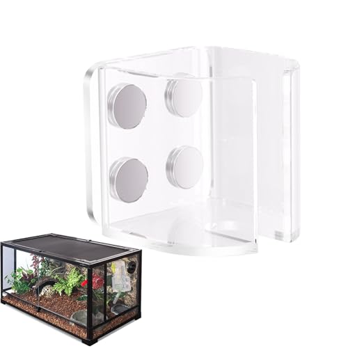 Guinea -Wasserflaschenhalter, Hamster Wasserflasche Stand | Platz sparende Gerbbil -Feederhalterung | Lecksicherer Hamster Wasserflaschenmagnethalter für kleine Tiere von Tewzafiya