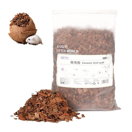 Hamster Bettwäsche, Hamster Käfigbettwäsche - Natural Coco Chip Small Animal Bettzeug,Wärmeissipation, Habelslebensraumdekor für Gerbil, Geruchskontrolle von Tewzafiya