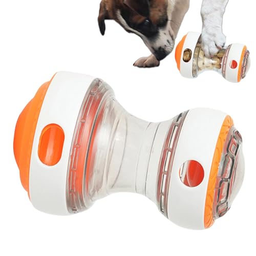 Interaktiver Hund behandeln Spender, behandeln Sie Rätselspielzeug für Hunde,Rolling Welpe Treat Dispenser Puzzle - Hartes langsames Feeder -Welpen -Anreicherungsspielzeug für die Hirnstimulation von Tewzafiya