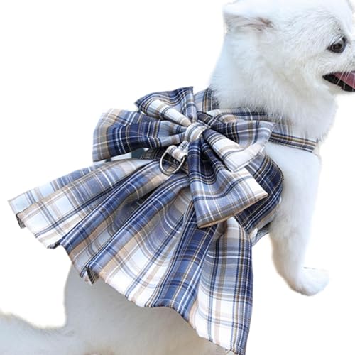 Niedliches kleines Hundehalsband-Geschirr, Hundegeschirr-Westen-Set - Bequeme, verstellbare Hundegeschirre - Atmungsaktive Hundeweste, bequem, stilvolles Haustier-Schleifenzubehör für den täglichen Niedliches kleines Hundehalsband-Geschirr, Hundegeschirr-Westen-Set - Bequeme, verstellbare Hundegeschirre - Atmungsaktive Hundeweste, bequem, stilvolles Haustier-Schleifenzubehör für den täglichen von Tewzafiya