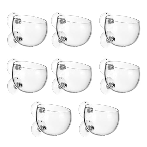 Tfwadmx 8 Stück Kristallglas-Wasserpflanzentopf, Übertopf, rote Garnelen, lebende Pflanzen, Aquarium-Halter mit Saugnäpfen, Aquarium-Dekorationen Tfwadmx 8 Stück Kristallglas-Wasserpflanzentopf, Übertopf, rote Garnelen, lebende Pflanzen, Aquarium-Halter mit Saugnäpfen, Aquarium-Dekorationen von Tfwadmx