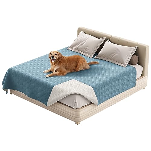 Thdsubb Haustier-Bettdecke wasserdichte Hundedecken Waschbar Haustier Urinbeständige Haustierdecke Für Couchbett (100 * 130cm,Hellblau) von Thdsubb