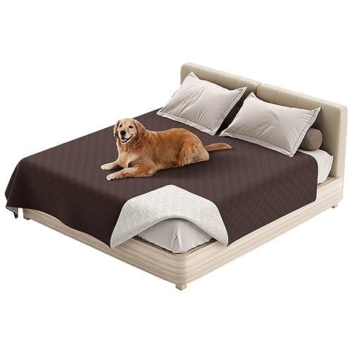 Thdsubb Haustier-Bettdecke wasserdichte Hundedecken Waschbar Haustier Urinbeständige Haustierdecke Für Couchbett (130 * 210cm,Braun) von Thdsubb