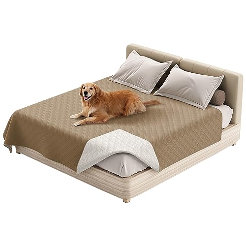 Thdsubb Haustier-Bettdecke wasserdichte Hundedecken Waschbar Haustier Urinbeständige Haustierdecke Für Couchbett (130 * 210cm,Graubraun) von Thdsubb