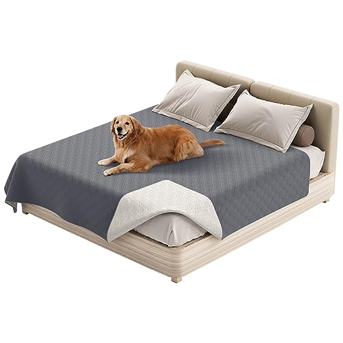 Thdsubb Haustier-Bettdecke wasserdichte Hundedecken Waschbar Haustier Urinbeständige Haustierdecke Für Couchbett (175 * 210cm,Grau) von Thdsubb