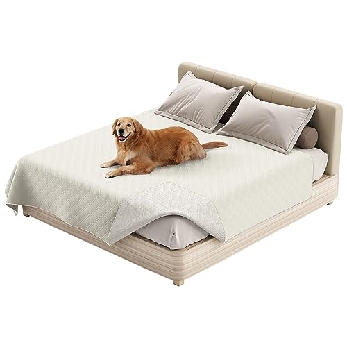 Thdsubb Haustier-Bettdecke wasserdichte Hundedecken Waschbar Haustier Urinbeständige Haustierdecke Für Couchbett (175 * 210cm,Weiß) von Thdsubb