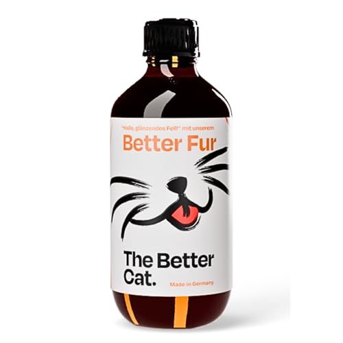 The Better Cat Natur-Futteröl Fellpflege für Katzen zur Unterstützung der Haut und Fellbarriere Hanföl Arganöl Leinsamenöl von The Better Cat