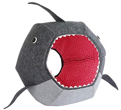 Die Katze Ball Great White Shark Katzenbett Katze Bett, Einem Designer Haustier-Bett Hergestellt in Den USA von The Cat Ball