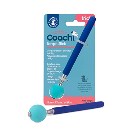 Coachi Target Stick, Teleskop-Design mit großem Ball als Ziel, Hundezubehör für Clicker- & Agility-Training, zum Beibringen von Kommandos und Tricks, für Hunde- und Welpentraining von Company of Animals