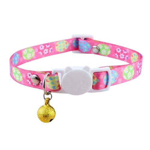 Verstellbares Hunde Kette Halsband für Katzen und Hunde, Cartoon-Muster, mit Glöckchen (bunte Eier) von The Crafty Owl