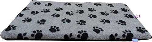 Dog & Co DB3980 Hundematte aus Fleece, Pfotenabdruckmotiv, Größe XL von DOG for DOG