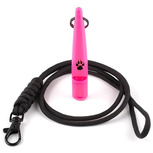 The Dog Lady (TDL) TDL-Hundepfeife mit Trageband, für Rückruf und Hundetraining über große Entfernungen, Gute Frequenz für die meisten Rassen, gleichbleibend (Hot Pink) von The Dog Lady (TDL)