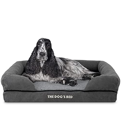 The Dog's Bed, Plush Orthopädische Memory Foam Wasserdicht Hundebett, Lindert Haustier Arthritis & Hip Dysplasie Schmerzen, Therapeutische & Stützende Hundebett, Waschbare Bezüge von The Dog's Balls