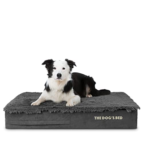The Dog's Bed Orthopädisches Hundebett, großes graues Fell, wasserdichtes Hundebett aus Memory-Schaum von The Dog's Balls