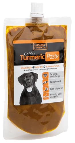 The Golden Paste Company for Dogs Entzündungshemmend und hilft bei der Gelenkgesundheit, Kurkuma mit Apfelessig und Ceylon-Zimt, 200 g von The Golden Paste Co.