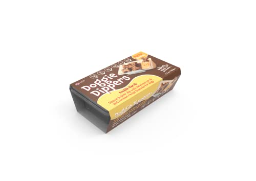 Doggie Dippers™ Tray - Double Carob - Are a World-First Interactive Dog Treat. Blending Gluten and Wheat Free Carob and Coconut Biscuits with Our Carob Flavoured Peanut Butter von The Happy Mutt Nut Company