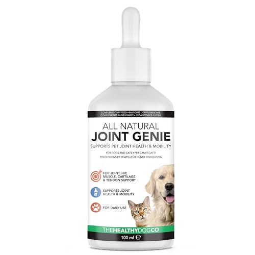The Healthy Dog Co All Natural Joint Genie | Nahrungsergänzungsmittel bei Steifheit, Pflege für ältere Hunde | Teufelskralle Hunde | Wirksame Hilfe Gelenke Hund | 100 Portionen | Joint Care Hund von The Healthy Dog Co