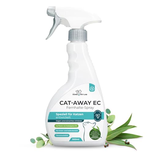 The Home Pet Lab Katzenabwehrspray Cat-Away EC gegen Urinieren & Kratzen - 500 ml - Fernhaltespray Katze für Innen und Außen - Katzen Schreck zur effektiven Katzenabwehr von The Home Pet Lab