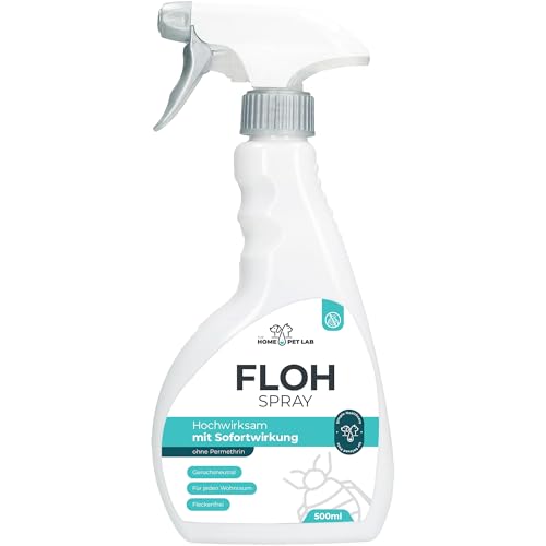 The Home Pet Lab Floh Spray für Wohnung und Möbel - Anti Flohmittel als Umgebungsspray gegen Flöhe im Haushalt bei Hunden und Katzen von The Home Pet Lab