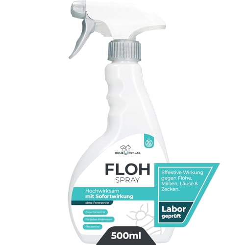 The Home Pet Lab Floh Spray für Wohnung und Möbel - Anti Flohmittel als Umgebungsspray gegen Flöhe im Haushalt bei Hunden und Katzen von The Home Pet Lab