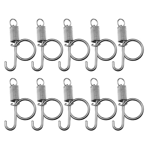 30Pcs Spring Hook Cage Spring Cage Door Hooks Iron Spring Wire Latch Hook Cage Door Fixing Tools for Chickens Pigeons Rabbit 55mm von The Lord of the Tools