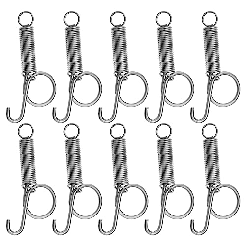 30Pcs Spring Hook Cage Spring Cage Door Hooks Iron Spring Wire Latch Hook Cage Door Fixing Tools for Chickens Pigeons Rabbit 75mm von The Lord of the Tools