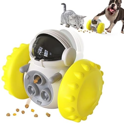 Pawfect Hunde Puzzle Spielzeug | Interaktiver Leckerli-Spender, langlebiges Spieltraining für kleine/mittelgroße Hunde (Gelb) von The Pawfect Dog