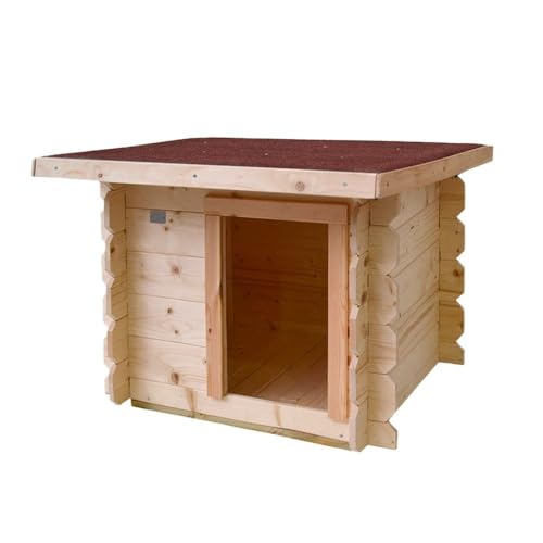 Hundehütte für den Außenbereich aus Holz LAILA 77 x 60 cm von TheGoodGarden