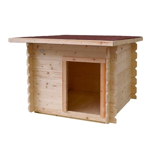 Hundehütte für den Außenbereich aus Holz Lilly 98 x 77 cm von TheGoodGarden