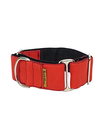 ThePetLover - Halsband Martingale für Hunde, L, Rot und Schwarz von ThePetLover