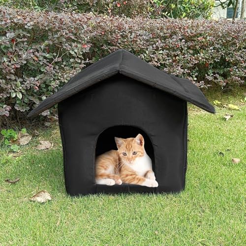 Katzenhaus für den Außenbereich, Winter, Katzenhöhle, Hund, Hundehütte, für den Außenbereich, Zelt, Warm, Tiere von Threegoat