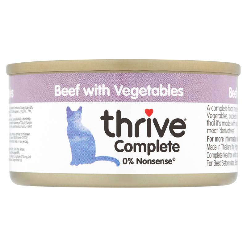 Sparpaket Thrive Complete 24 x 75 g - Rind mit Gemüse von Thrive